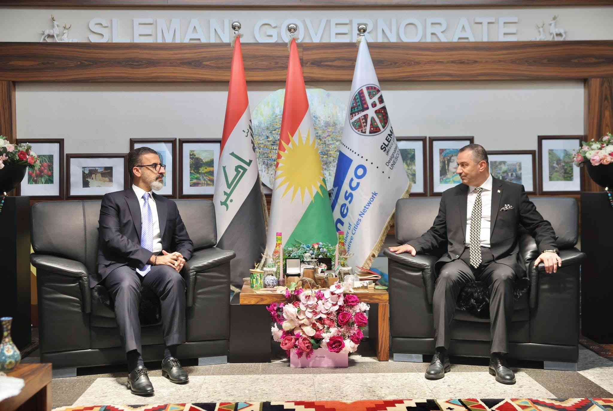 محافظ كركوك يزور السليمانية .