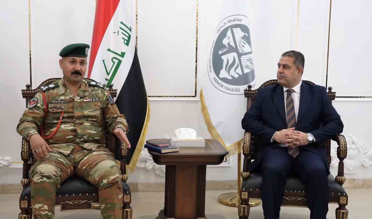 استقبل النائب الأول لمحافظ كركوك الدكتور ياوز حميد محمود و المعاون الأمني الاستاذ احمد النعيمي و مدير مكتب المحافظ الست انتصار كريم وفد من قيادة الرد السريع في وزارة الداخلية 